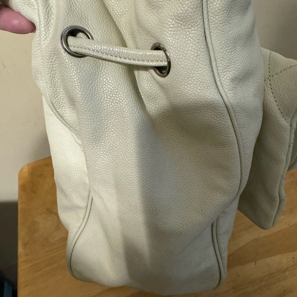 Chanel Caviar Leather Pocket in the City Satchel